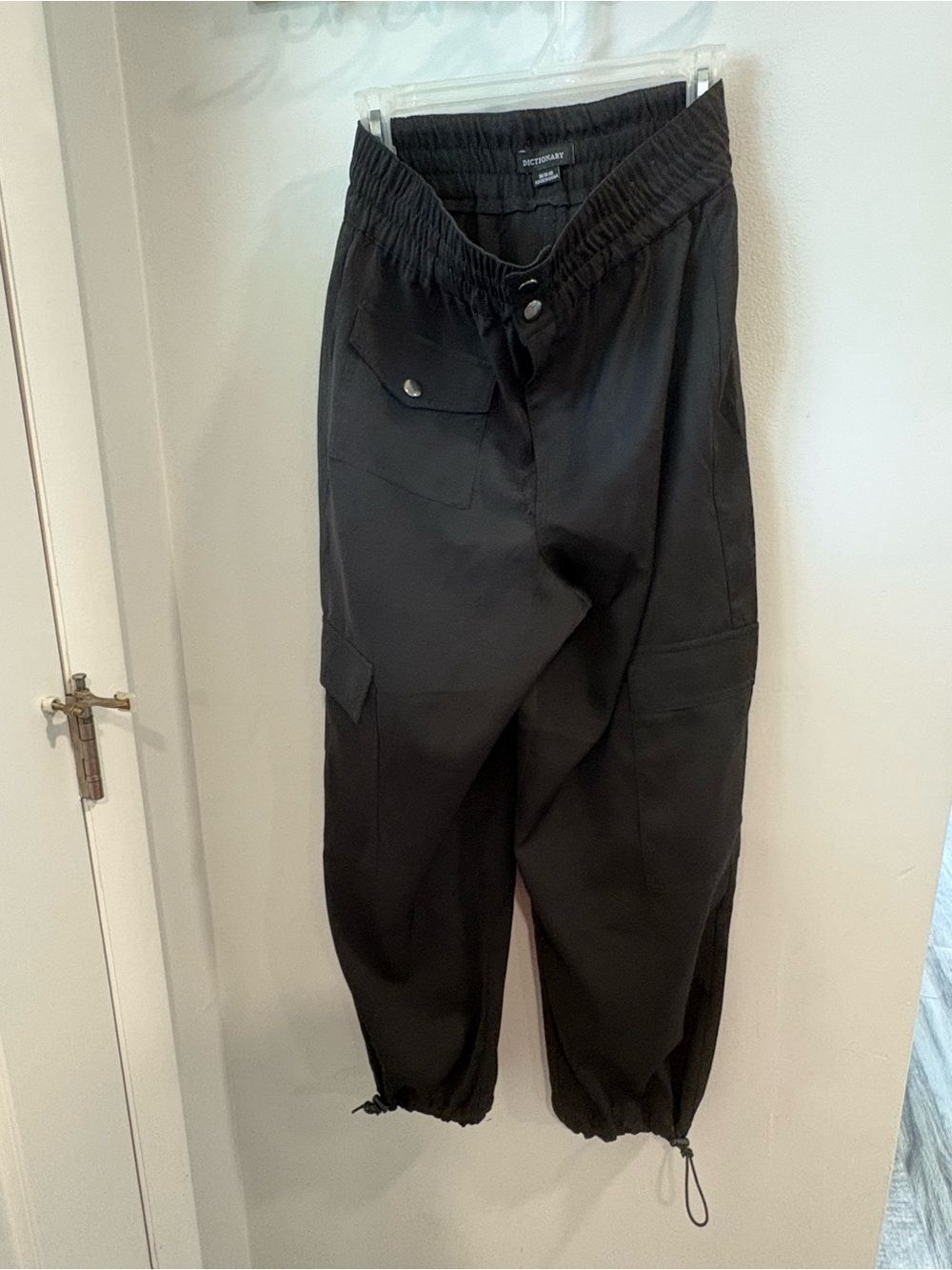 Black Cargo Joggers with Utility Pockets by Sincerely Jules
